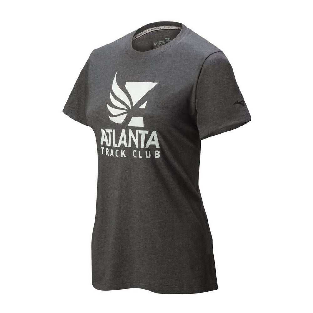 Mizuno Women's Atlanta Track Club 50/50 Running T-Shirts Grey (450028-XHC)